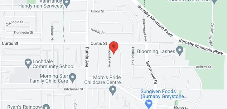 map of 1072 Augusta Ave, Burnaby, BC V5A 2V4